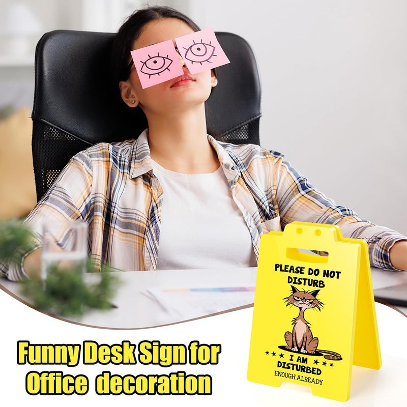 MBL Office Employee Appreciation Gifts - Do Not Disturb Sign, Funny Fun Gag Decor Desk Accessories Cubicle Supplies Gift for Coworker Boss Lady Bosses Day Women Teammate Team Employees - Image 3